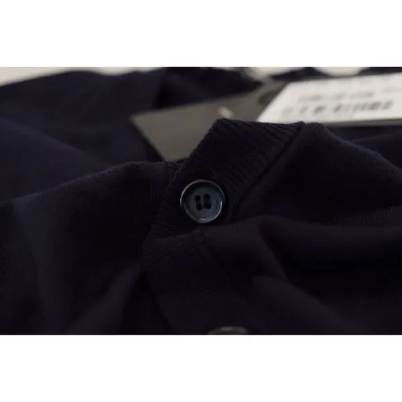 Dolce & Gabbana Blue Wool STAFF Down Cardigan Sweater - Picture 9 of 9